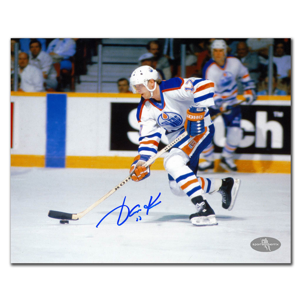 Jari Kurri Edmonton Oilers Breakout Autographed 8x10 - Sport Authentix Inc