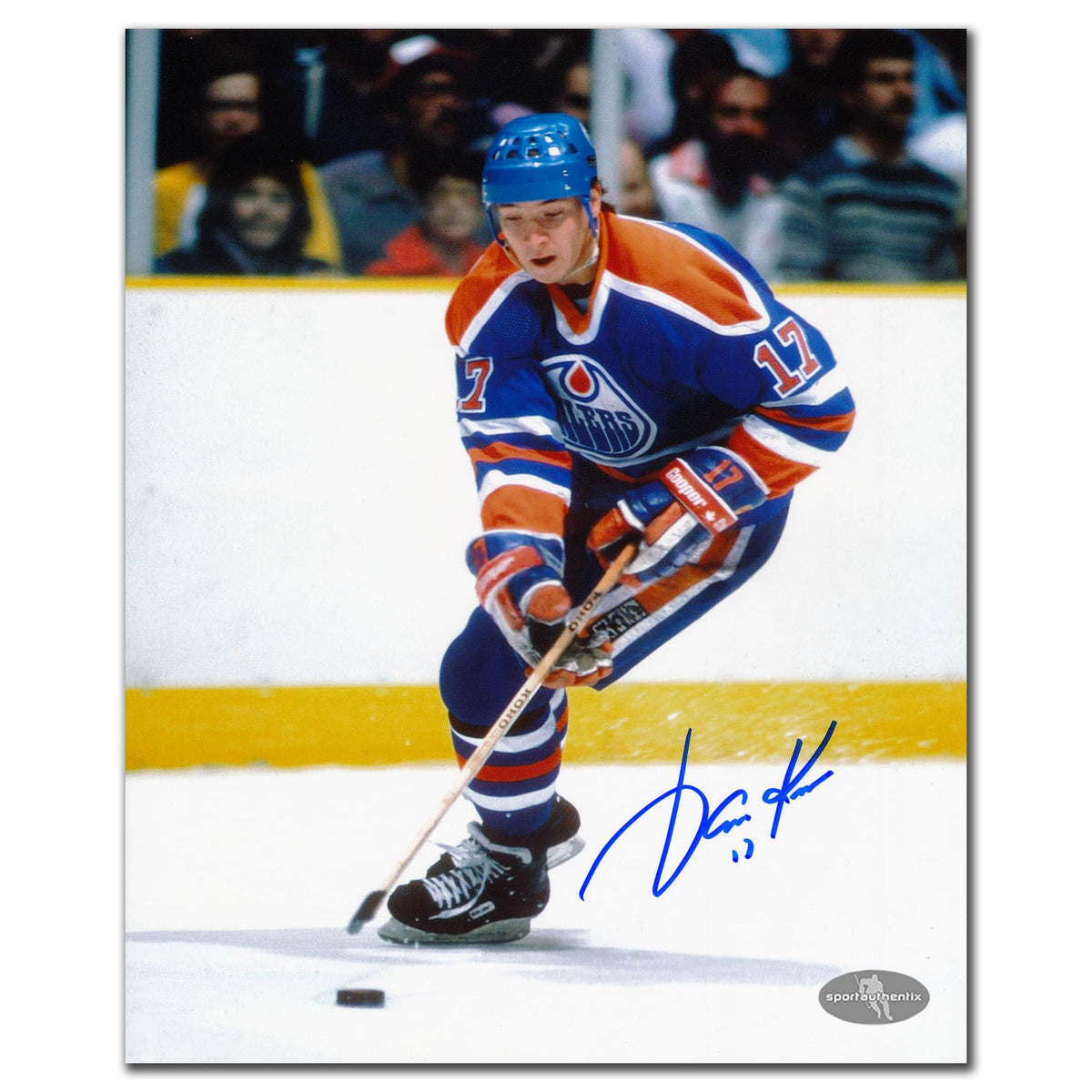 Jari Kurri Edmonton Oilers Rush Autographed 8x10 - Sport Authentix Inc