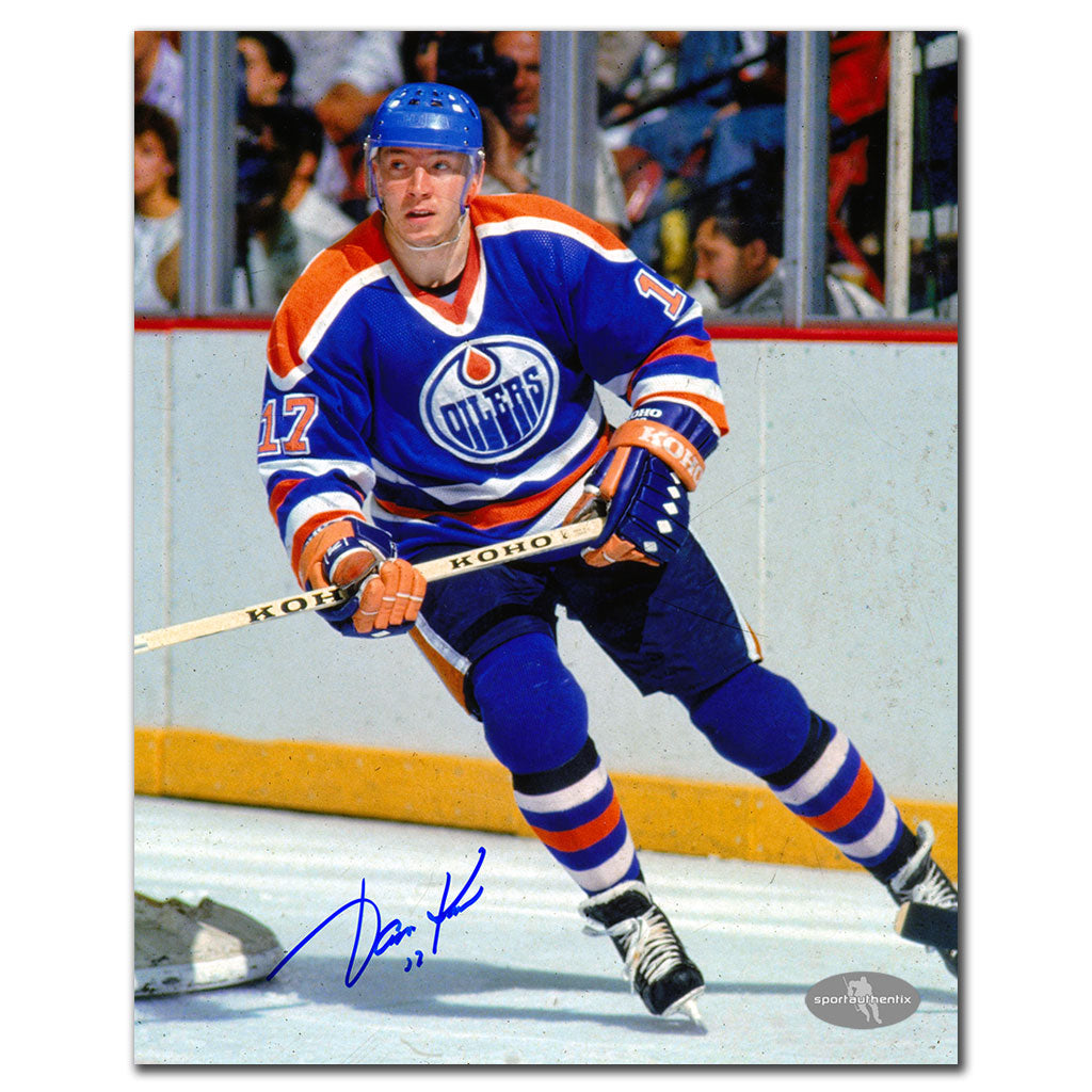 Jari Kurri Edmonton Oilers ACTION Autographed 8x10