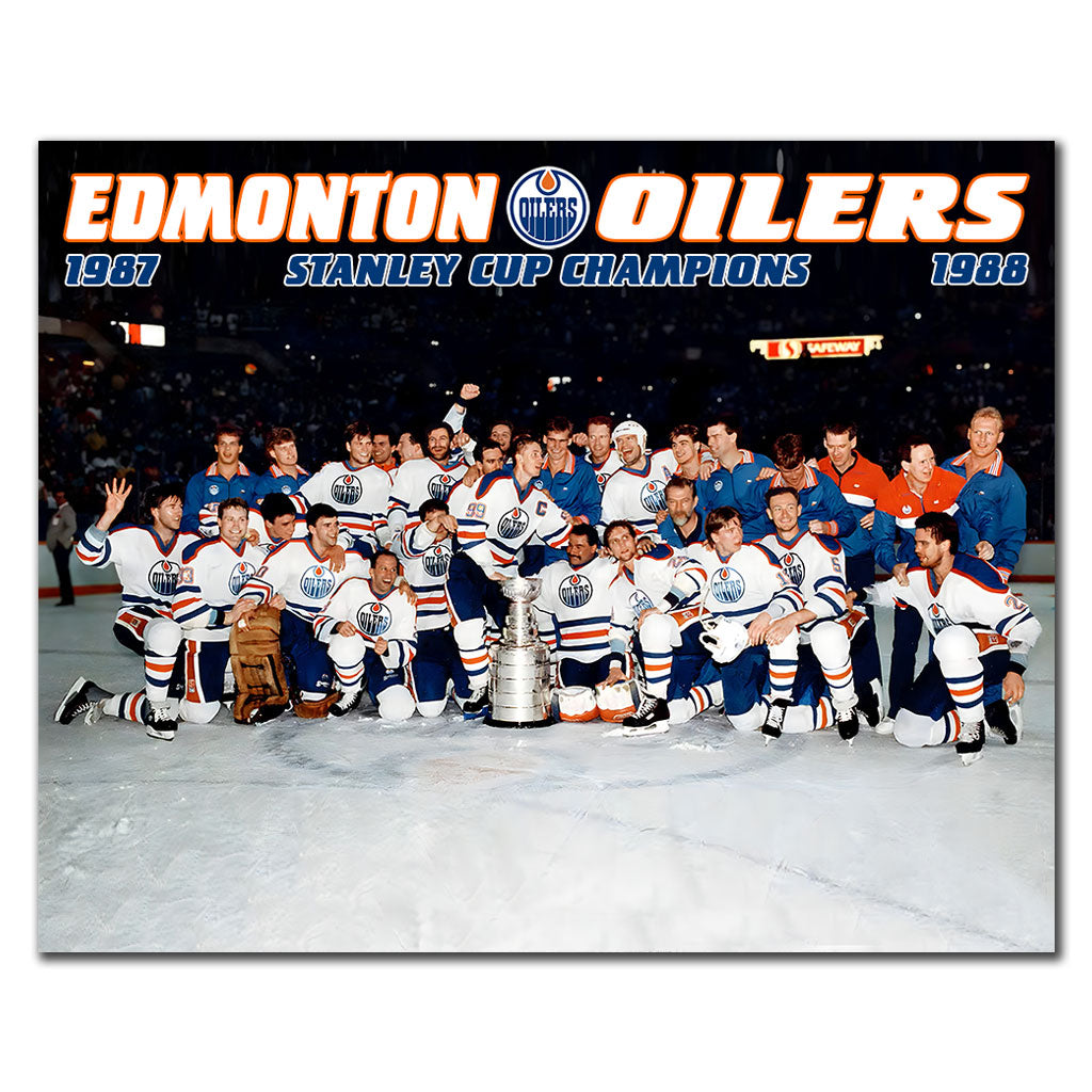 Edmonton Oilers 1988 Stanley Cup Champions Pre-Order Autographed 16x20 Signed By 5