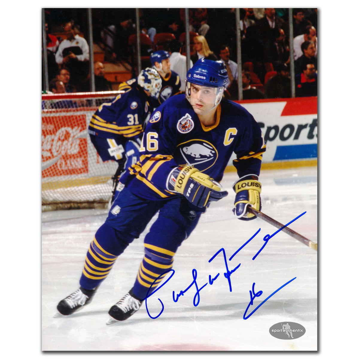 Pat Lafontaine Buffalo Sabres PLAYMAKER Autographed 8x10 - Sport Authentix Inc