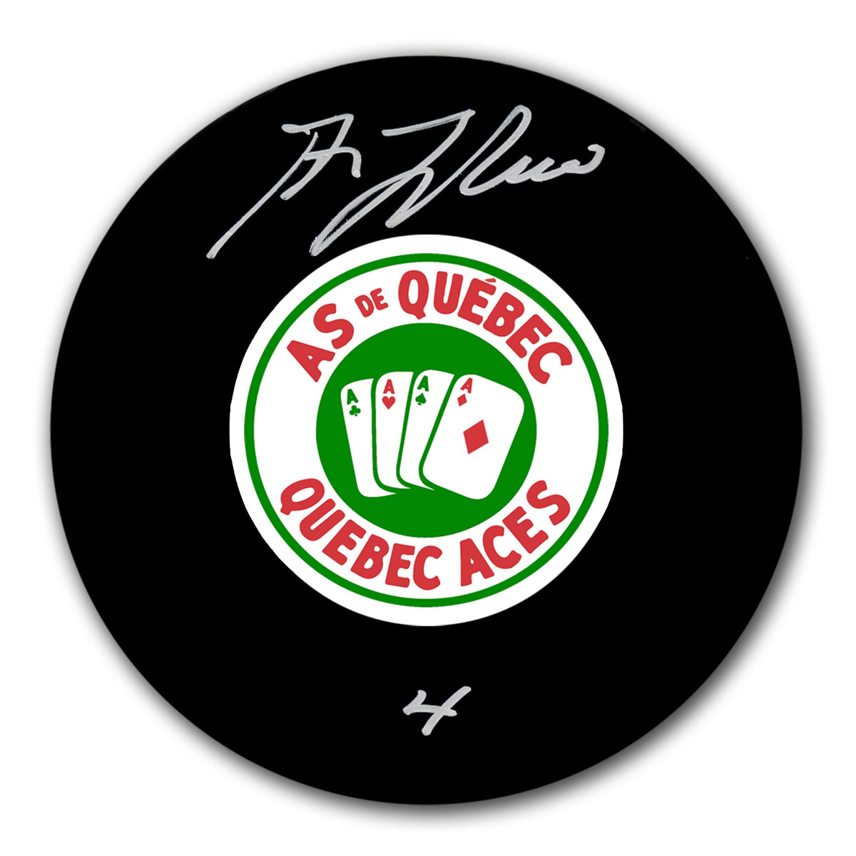 Guy Lafleur Quebec Aces Autographed Puck - Sport Authentix Inc