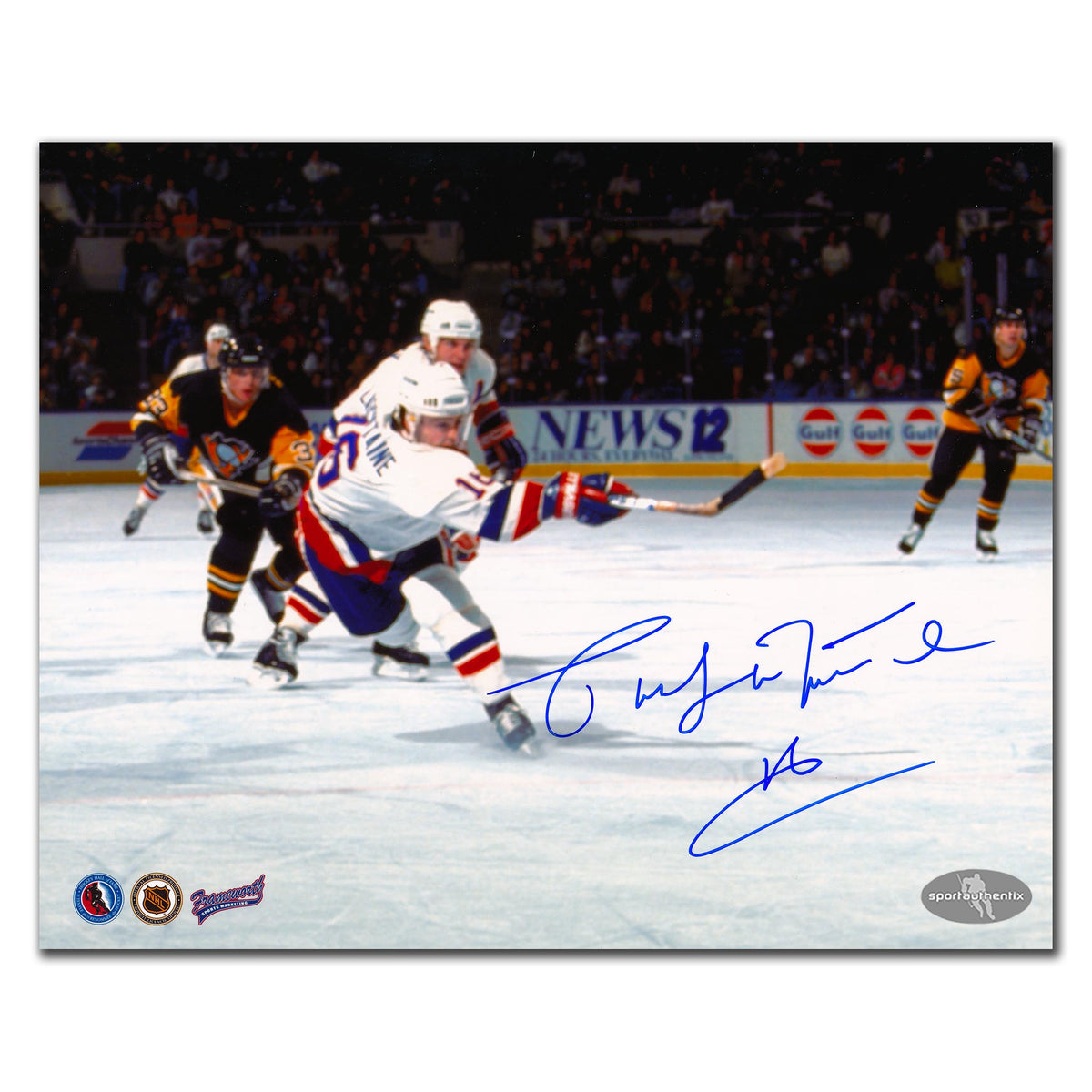 Pat Lafontaine New York Islanders SLAPSHOT Autographed 8x10 - Sport Authentix Inc