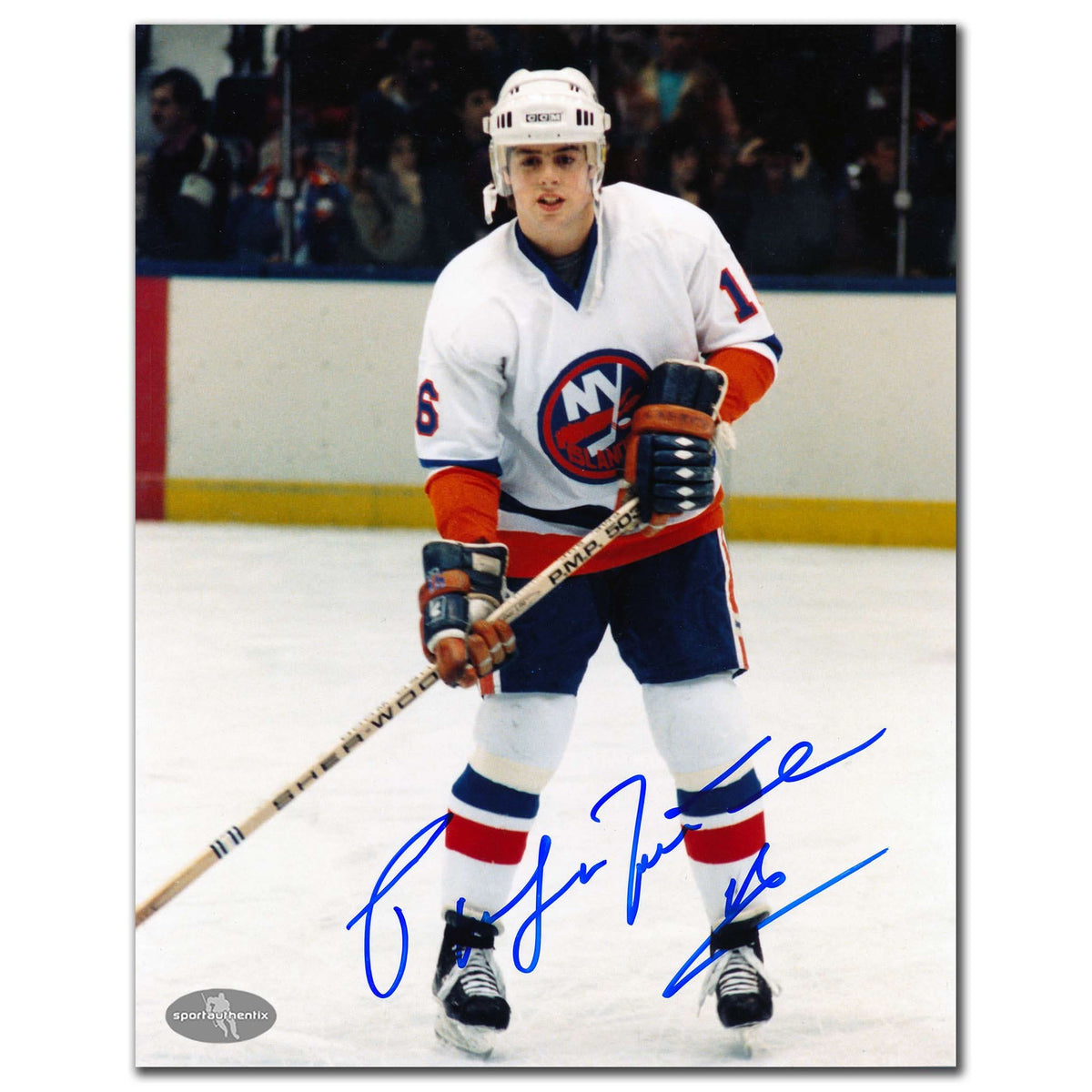 Authentic Pat Lafontaine New York Islanders Rookie Autographed 8x10 - SportAuthentix