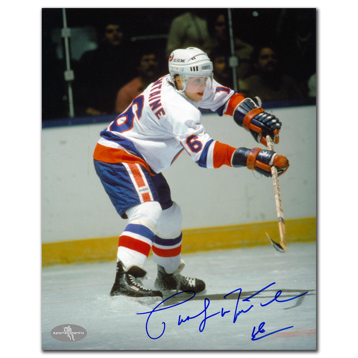 Pat Lafontaine New York Islanders PASS Autographed 8x10 - Sport Authentix Inc
