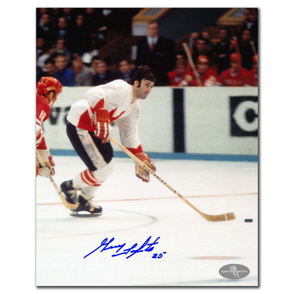 Guy Lapointe Team Canada 1972 Summit Series Autographed 8x10