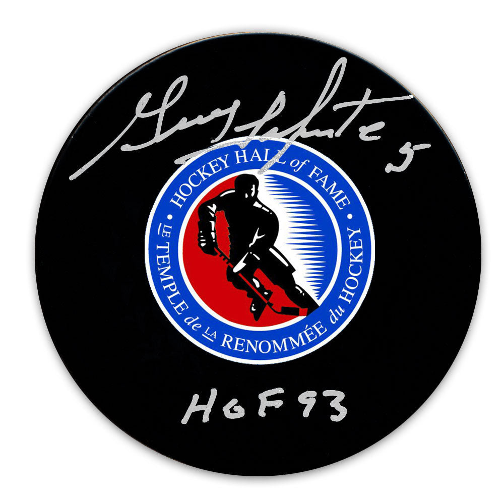 Guy Lapointe Hockey Hall of Fame HOF Autographed Puck