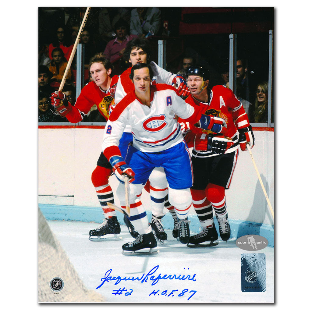Jacques Laperriere Montreal Canadiens Autographed 8x10