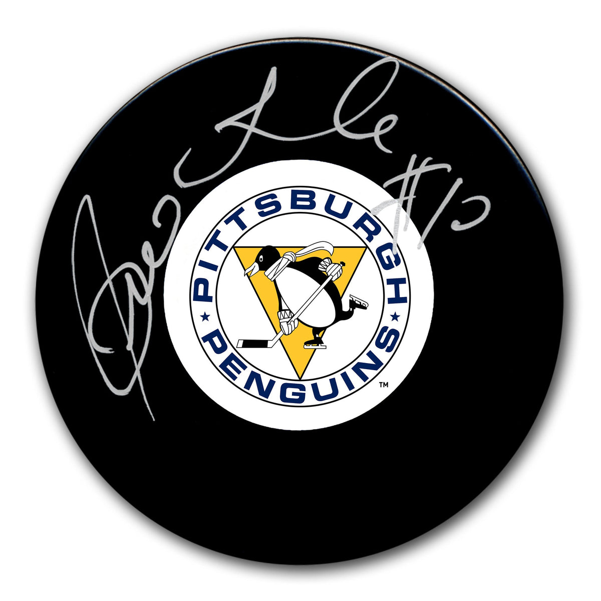 Pierre Larouche Pittsburgh Penguins Autographed Puck - Sport Authentix Inc