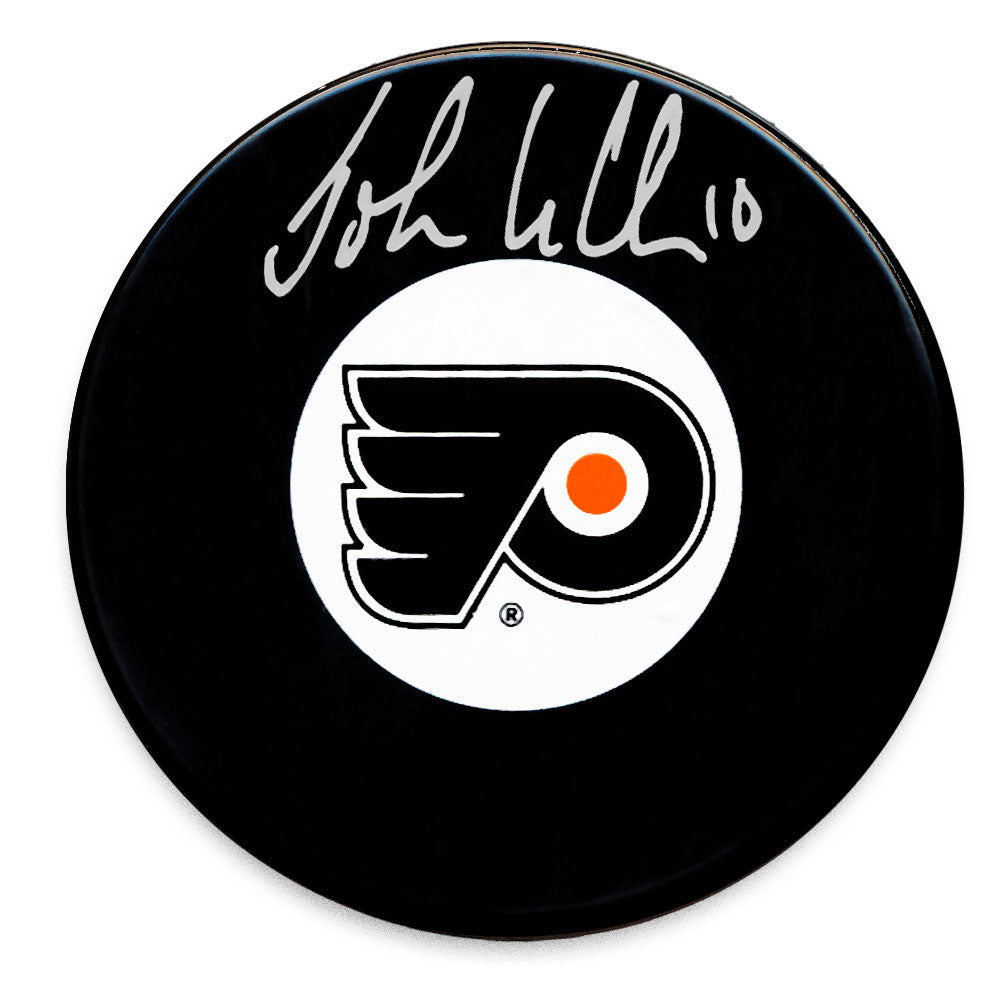 John LeClair Philadelphia Flyers Autographed Puck