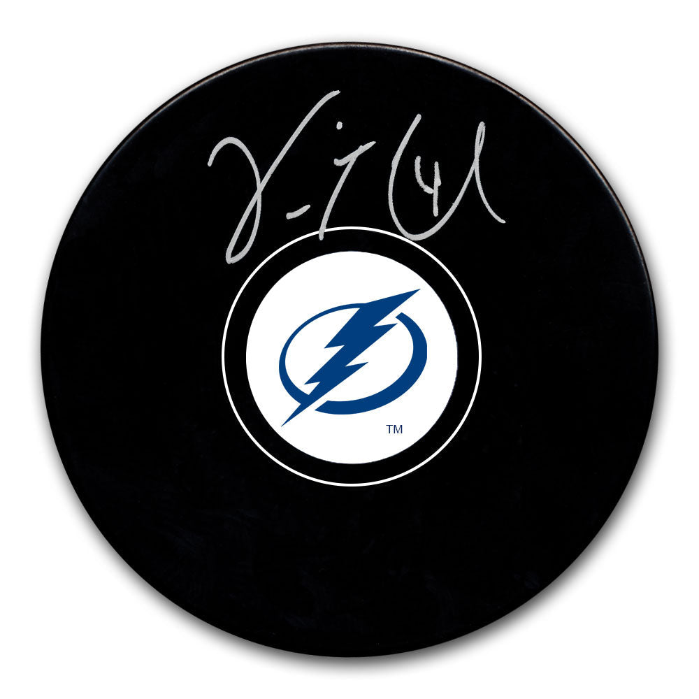 Vincent Lecavalier Tampa Bay Lightning Autographed Puck