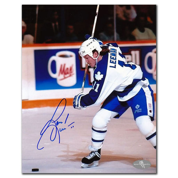 Authentic Gary Leeman Toronto Maple Leafs SLAPSHOT Autographed 8x10 - SportAuthentix