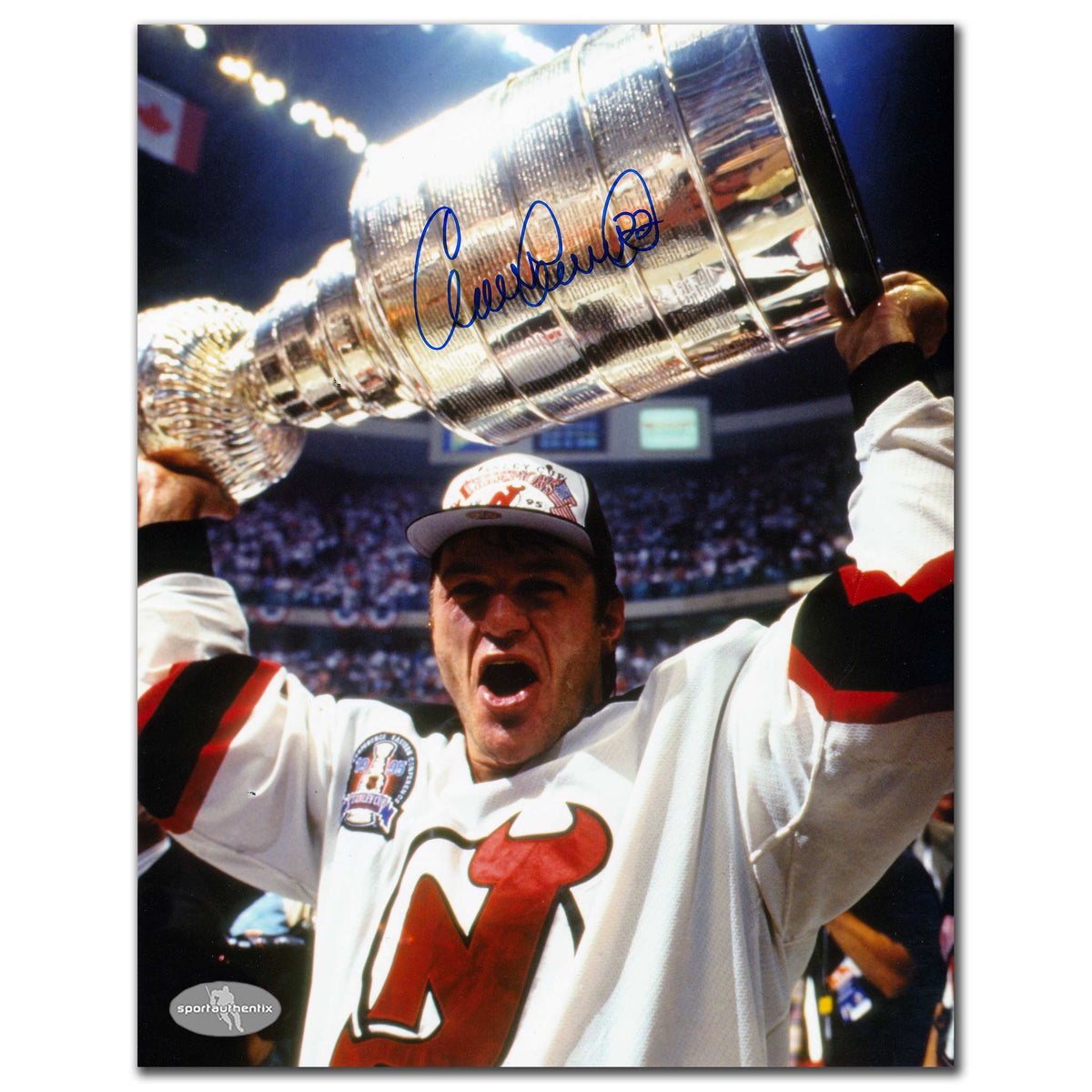 Claude Lemieux New Jersey Devils 2000 Stanley Cup Autographed 8x10 - Sport Authentix Inc
