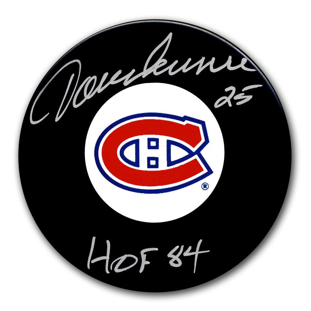 Jacques Lemaire Montreal Canadiens HOF Autographed Puck