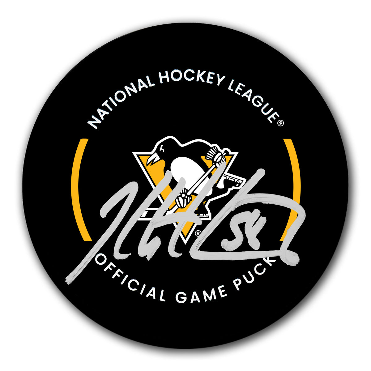 Kris Letang Autographed Pittsburgh Penguins Official Game Puck