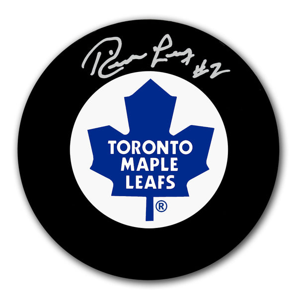 Rick Ley autographed Toronto Maple Leafs hockey puck