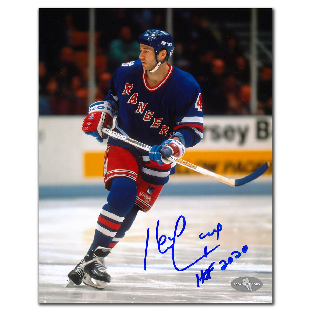 Kevin Lowe New York Rangers HOF Autographed 8x10 - Sport Authentix Inc