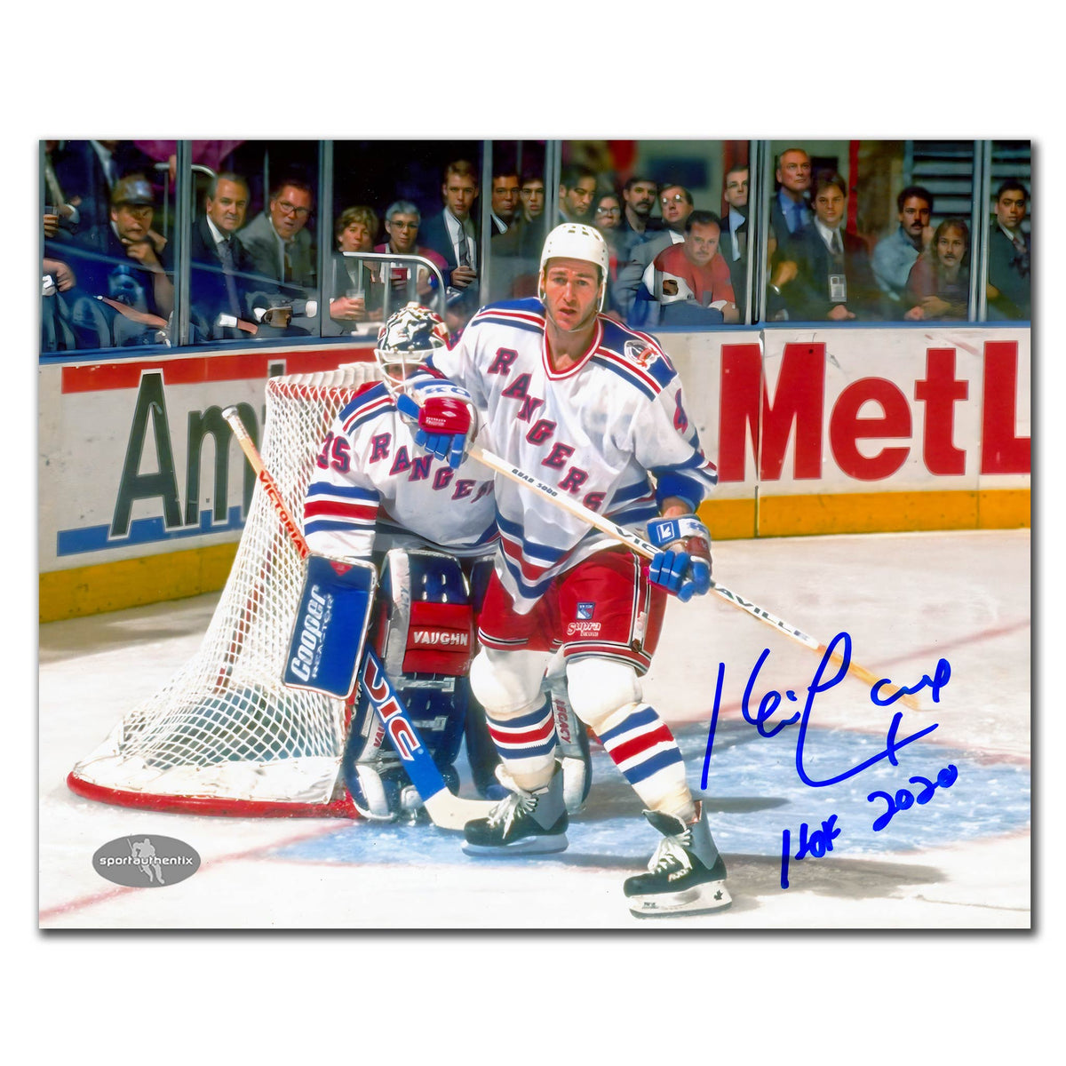 Kevin Lowe New York Rangers White Jersey Autographed 8x10 - Sport Authentix Inc