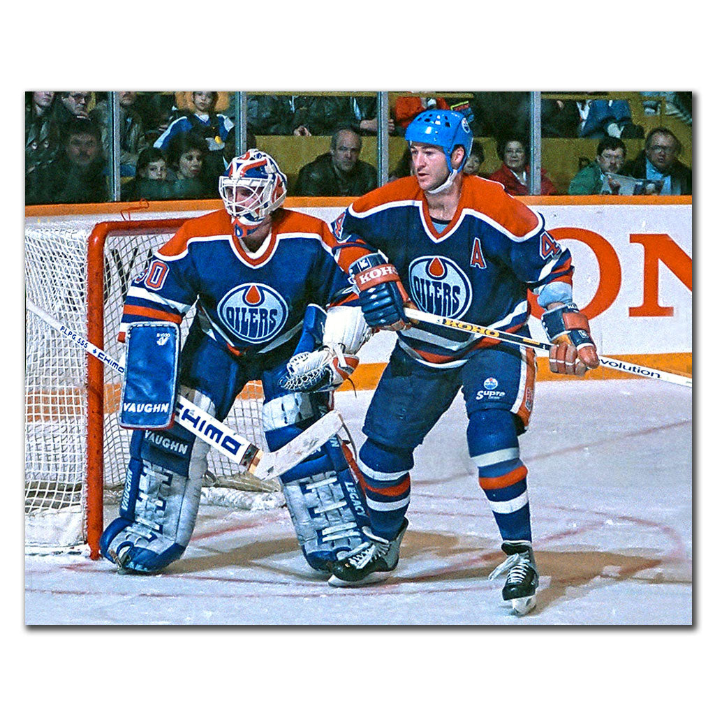 Kevin Lowe & Bill Ranford Pre-Order Edmonton Oilers Autographed 8x10 (1)