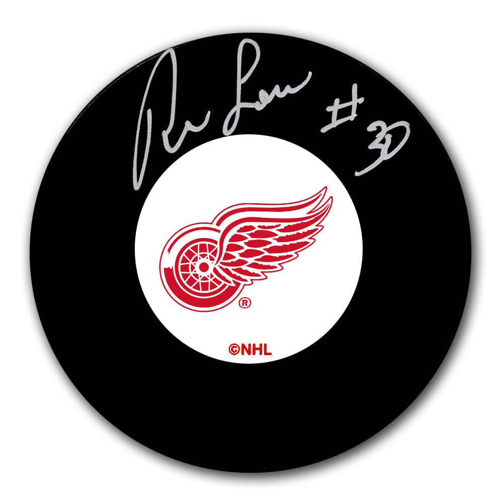 Ron Low Detroit Red Wings Autographed Puck