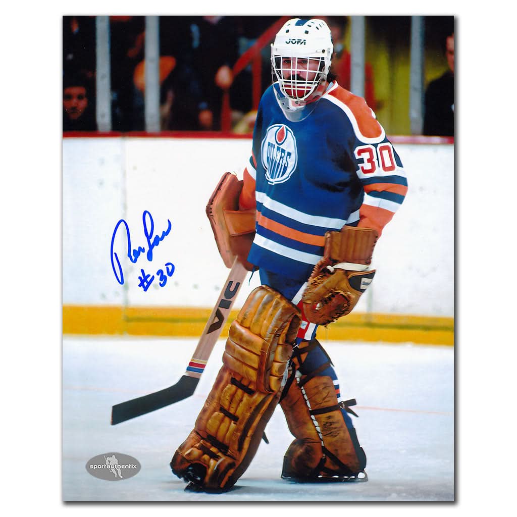 Authentic Ron Low Edmonton Oilers Autographed 8x10 - SportAuthentix