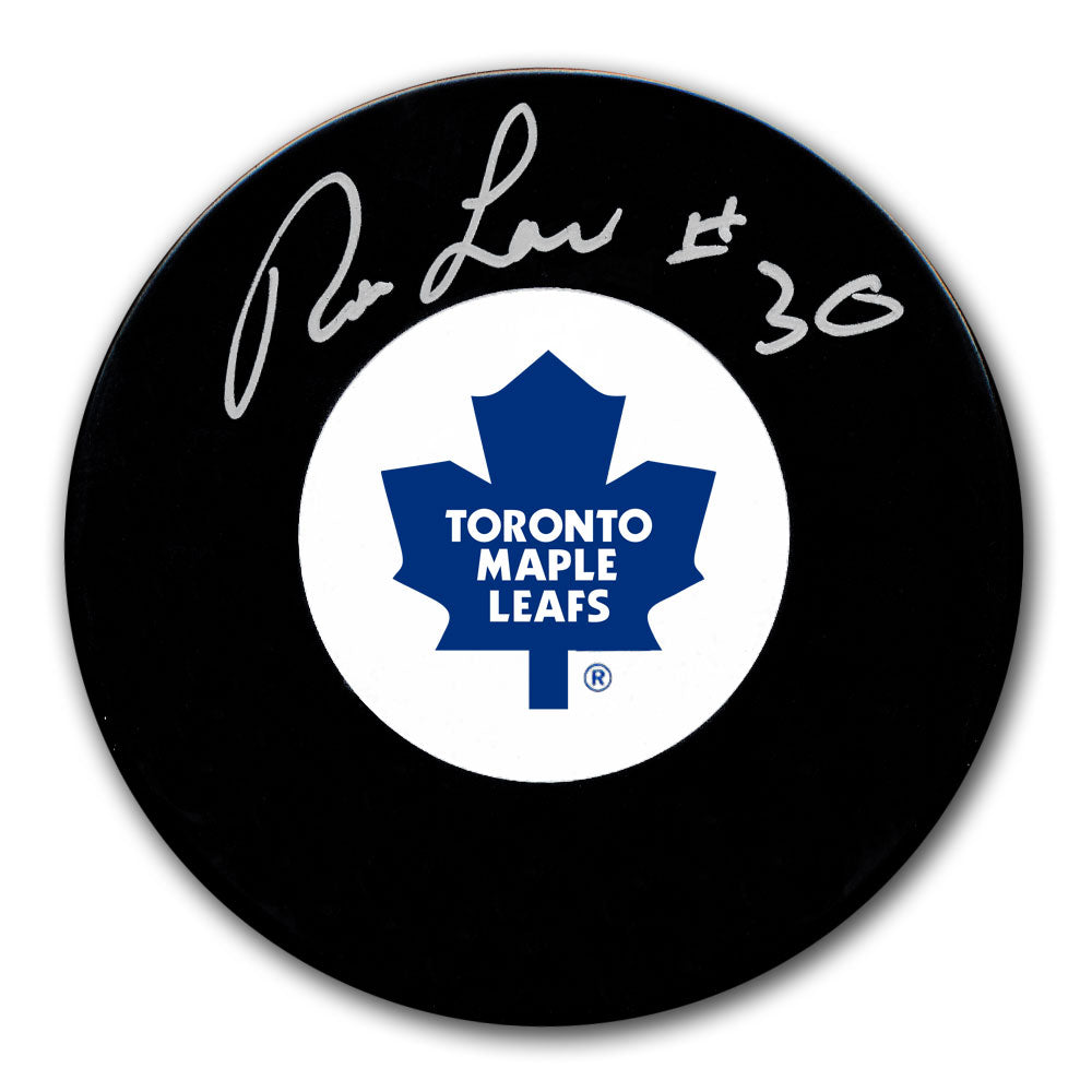 Ron Low Toronto Maple Leafs Autographed Puck