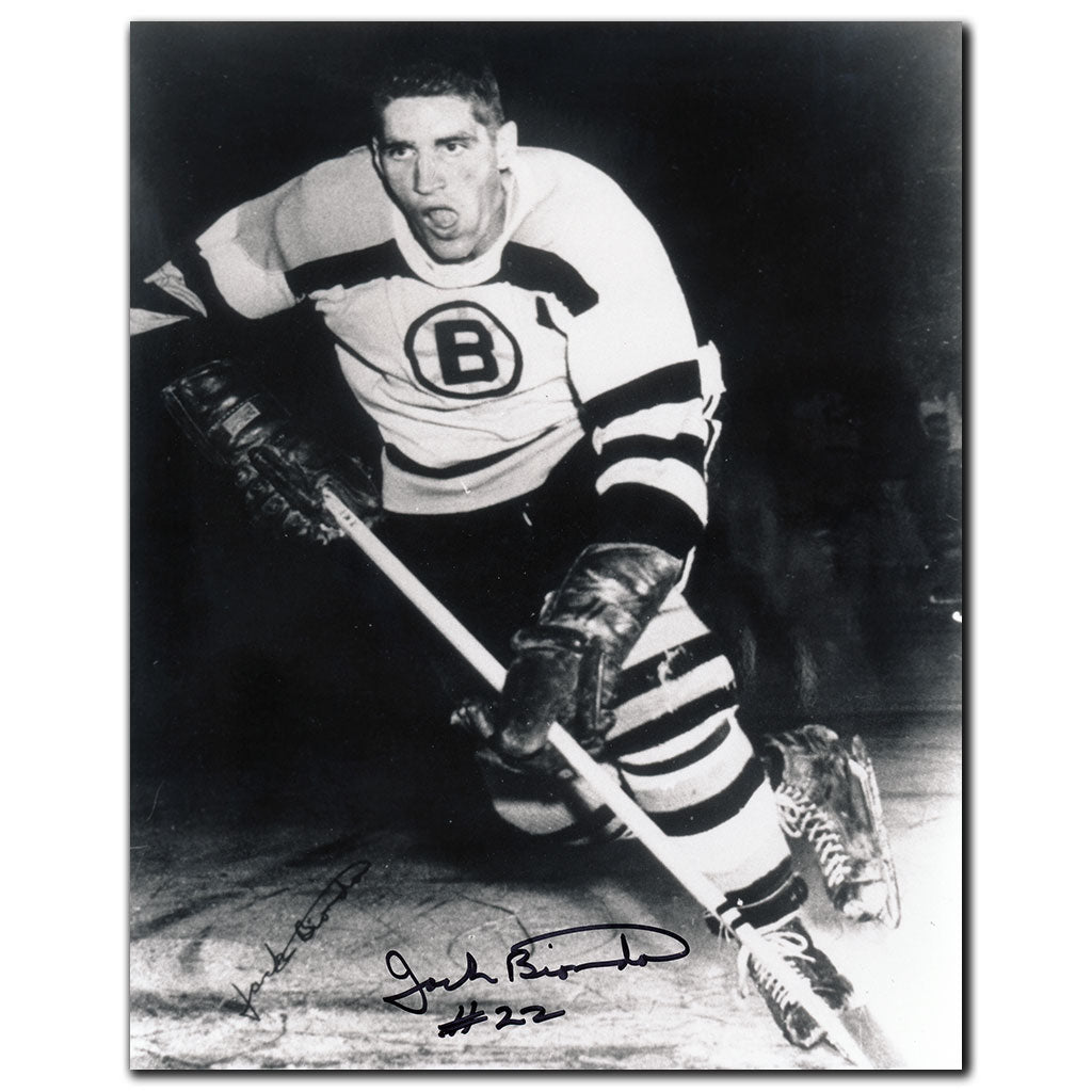 Jack Bionda Bruins de Boston Photo dédicacée 8 x 10