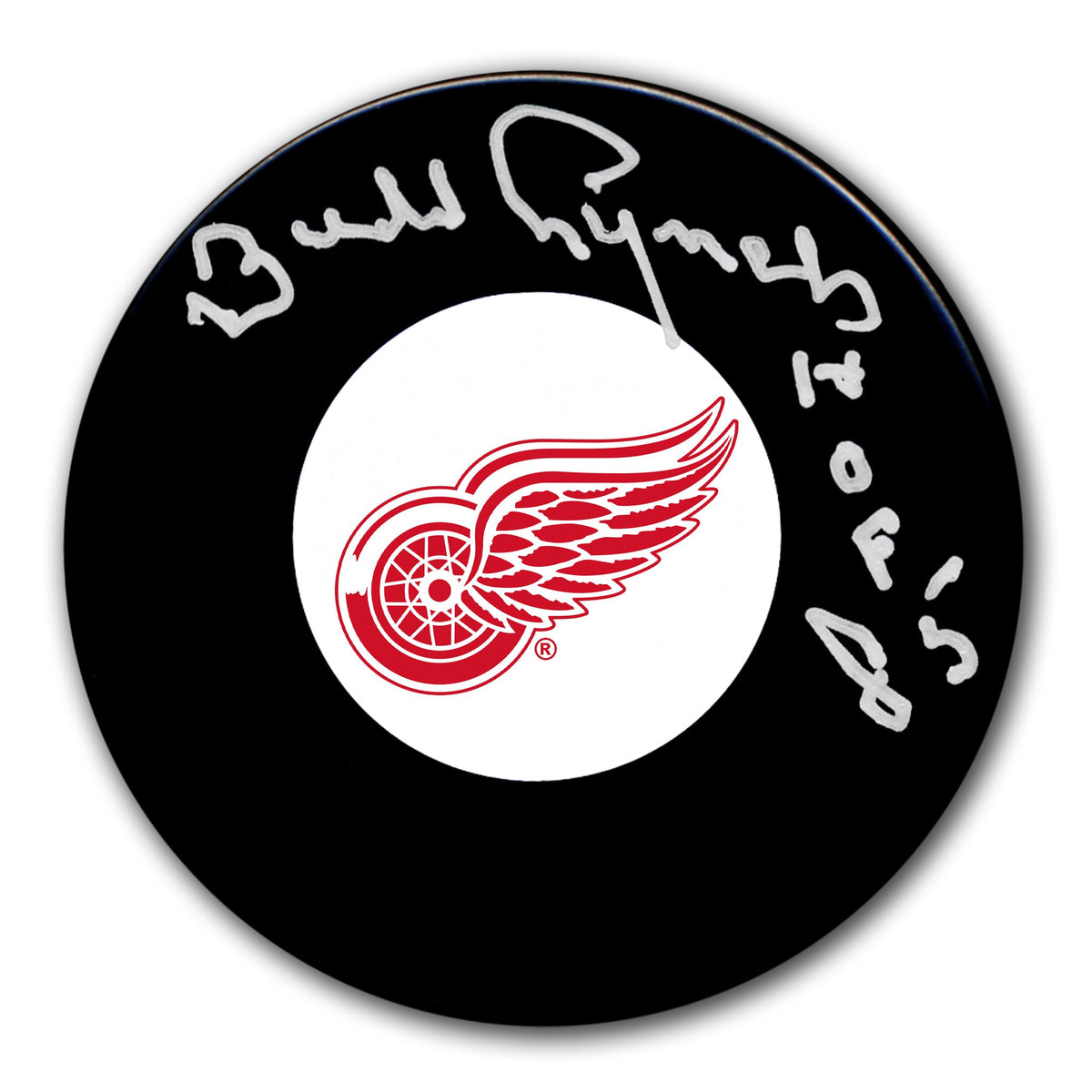 Budd Lynch Detroit Red Wings HOF Autographed Puck - Sport Authentix Inc