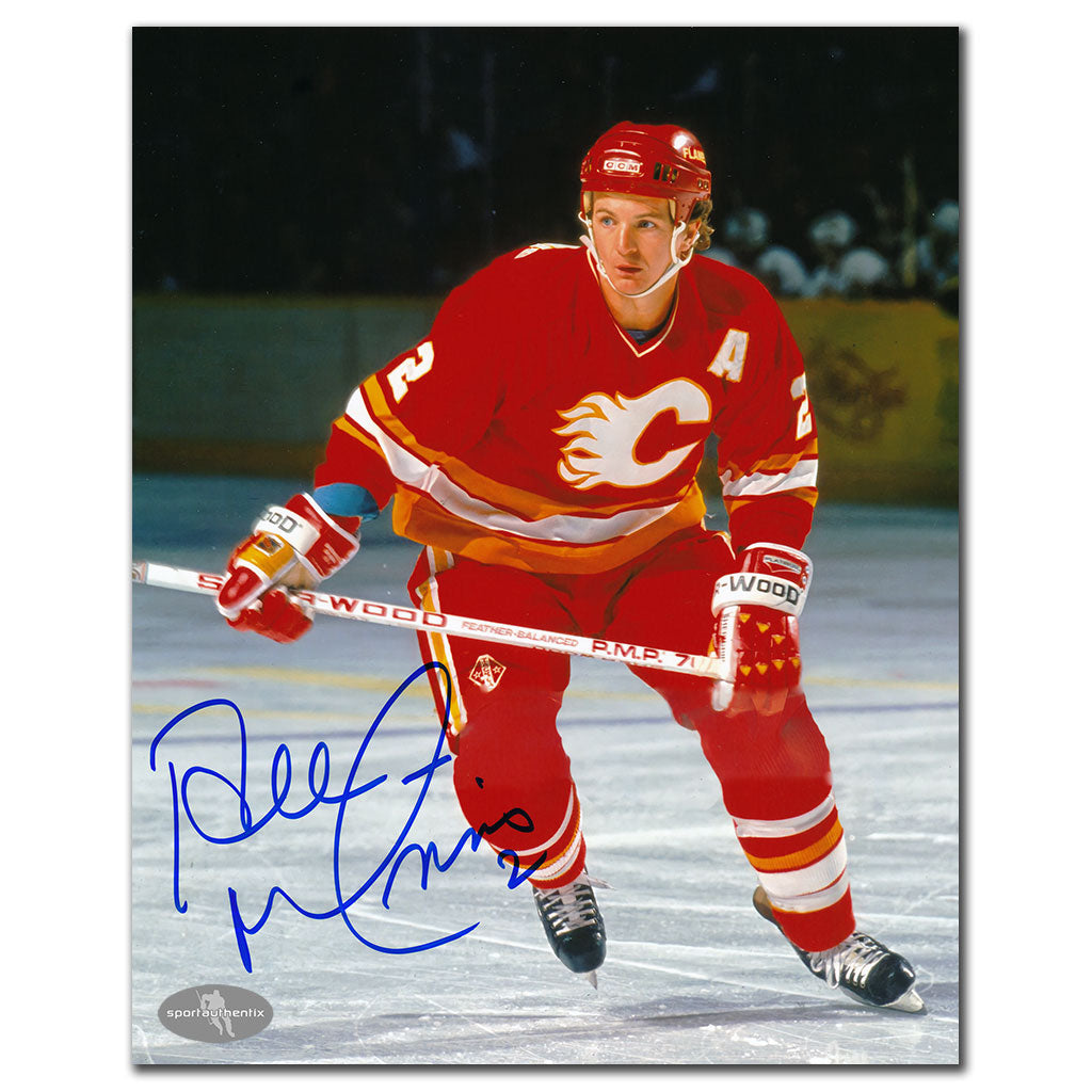 Al MacInnis Calgary Flames RUSH Autographié 8x10