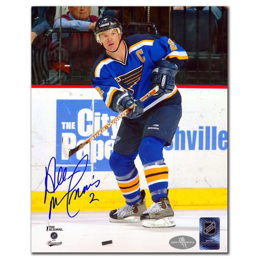 Al MacInnis St. Louis Blues Autographed 8x10 - Sport Authentix Inc