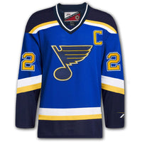 Al MacInnis St. Louis Blues Pro Player Autographed Jersey