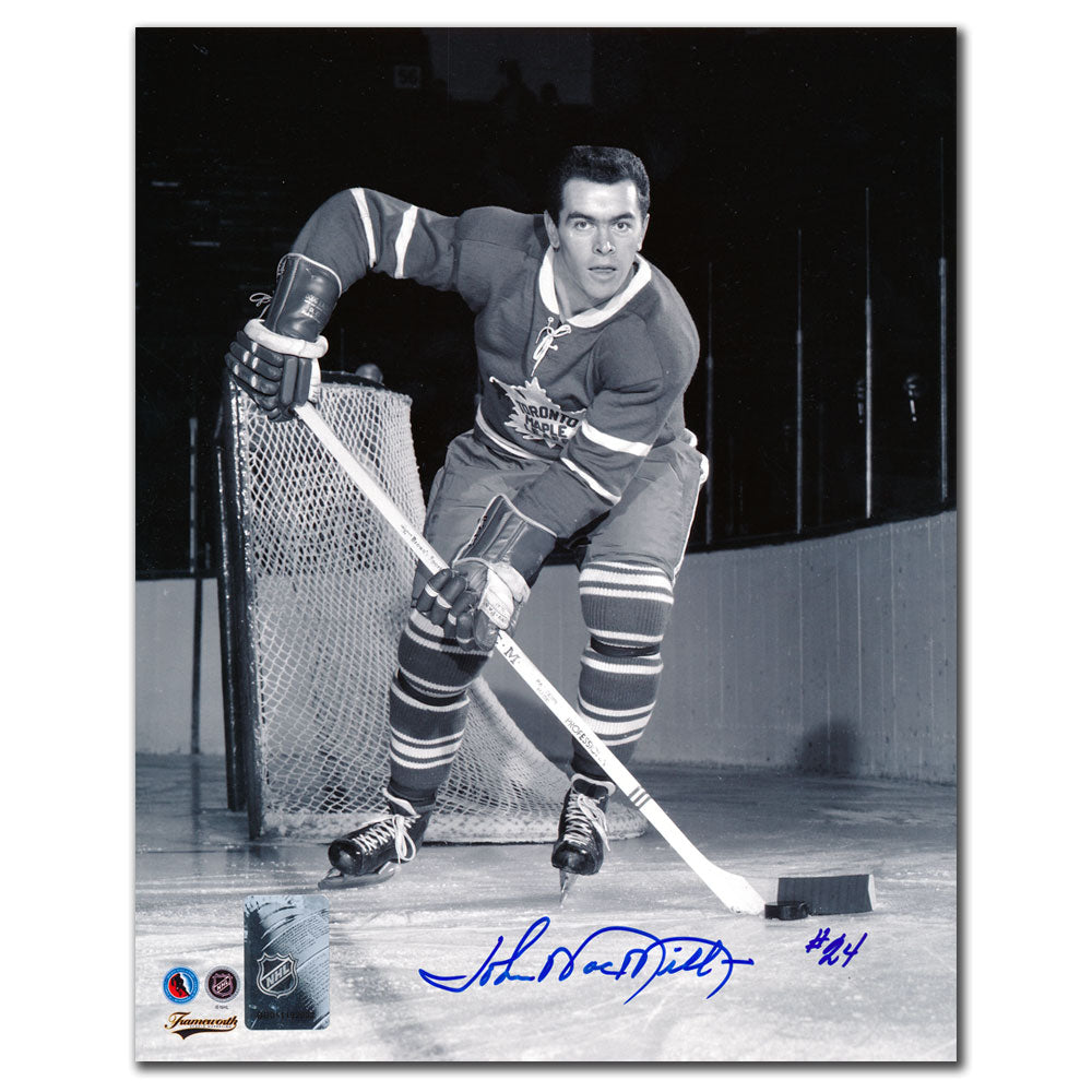 John MacMillan Toronto Maple Leafs Autographed 8x10