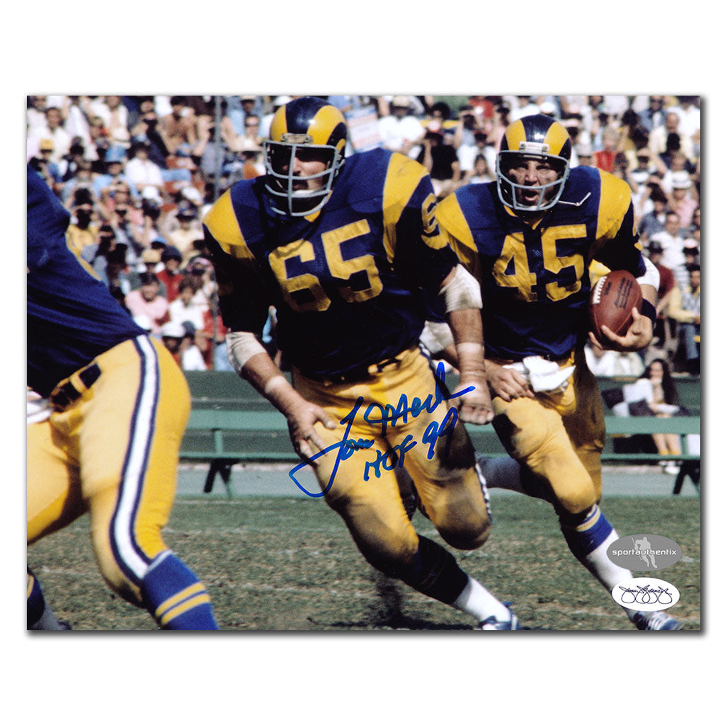 Tom Mack Los Angeles Rams HOF Autographed 8x10 JSA COA