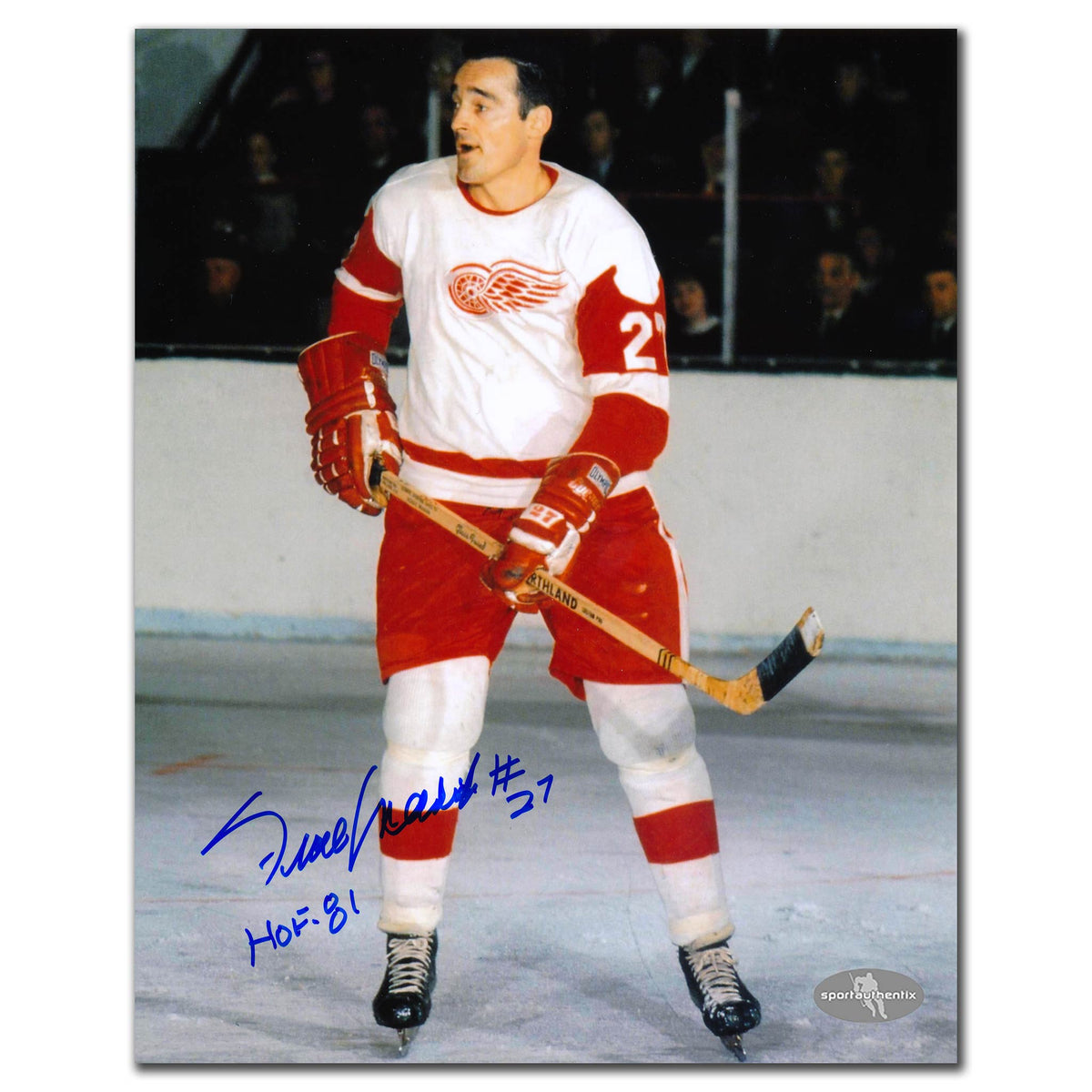 Frank Mahovlich Detroit Red Wings Autographed 8x10 - Sport Authentix Inc