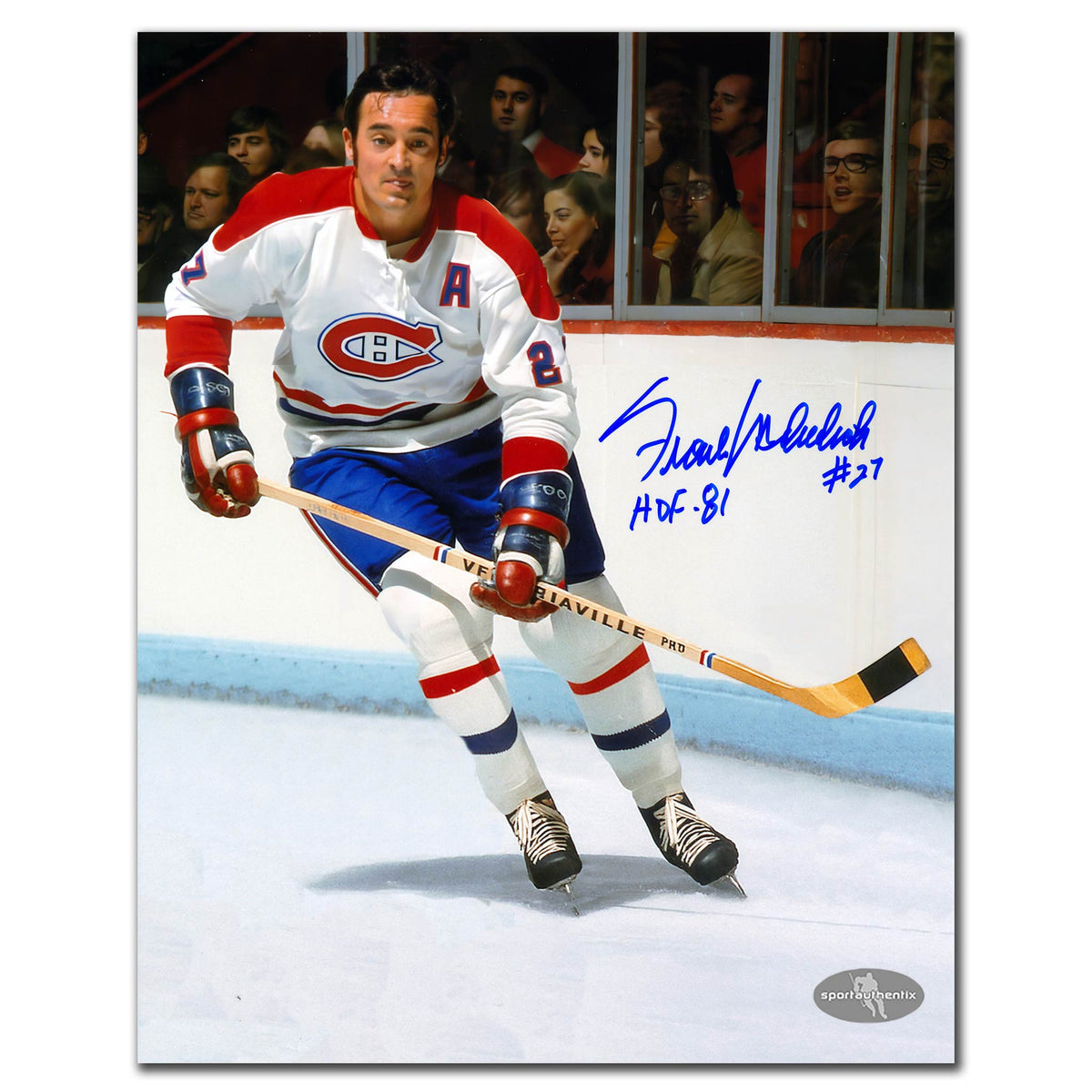 Frank Mahovlich Montreal Canadiens Action Autographed 8x10 - Sport Authentix Inc