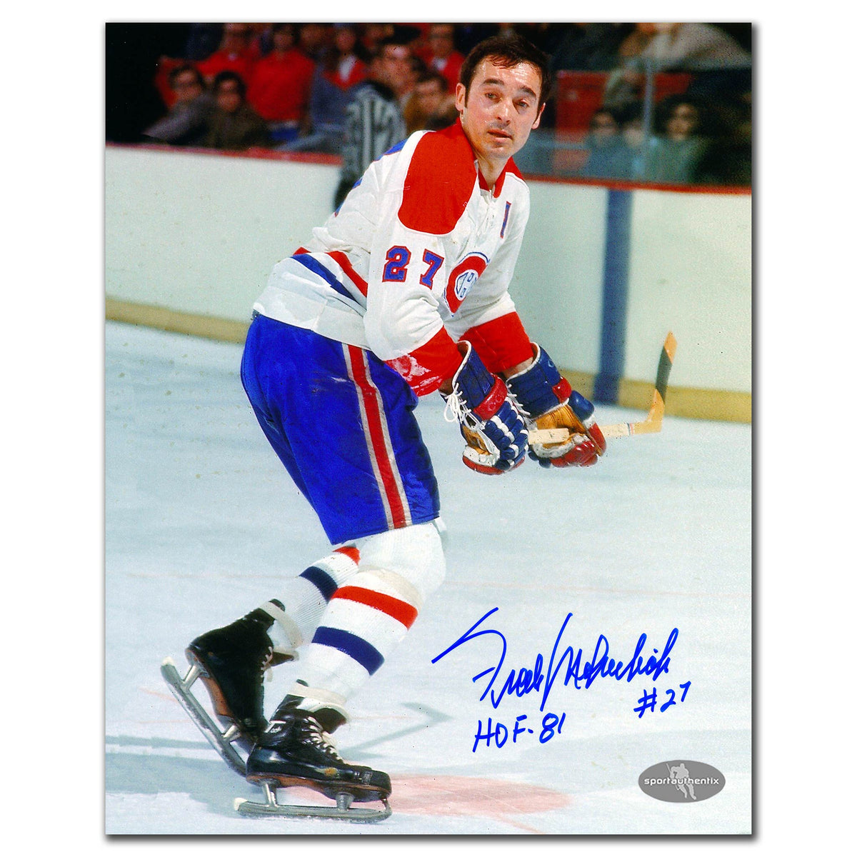 Frank Mahovlich Montreal Canadiens Rush Autographed 8x10 - Sport Authentix Inc