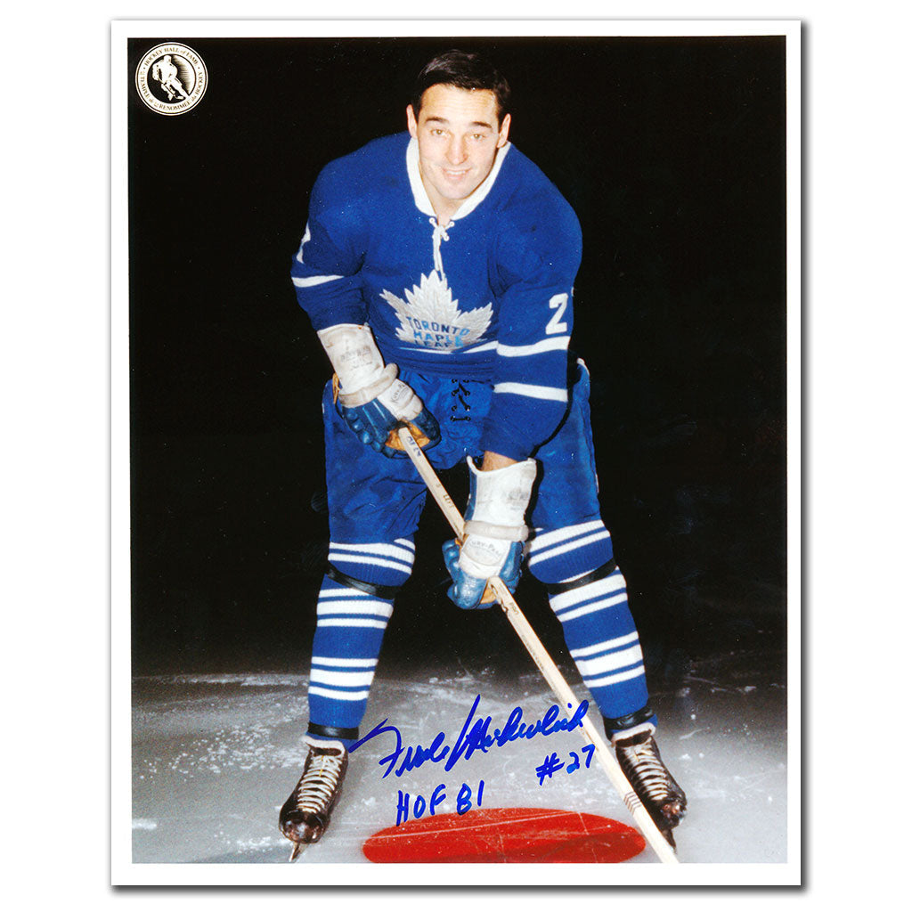 Frank Mahovlich Toronto Maple Leafs HOF dédicacé 8x10