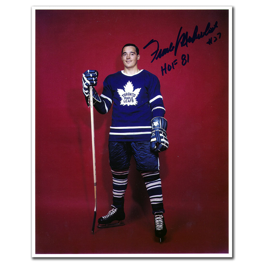 Frank Mahovlich Toronto Maple Leafs POSE Autographié 8x10