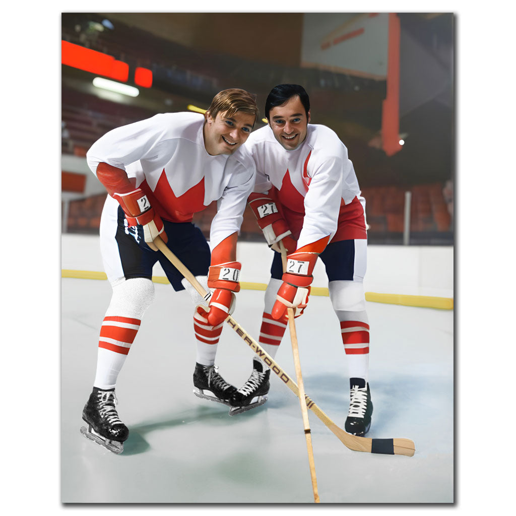 Pete & Frank Mahovlich Pre-Order Team Canada Autographed 16x20 (1)