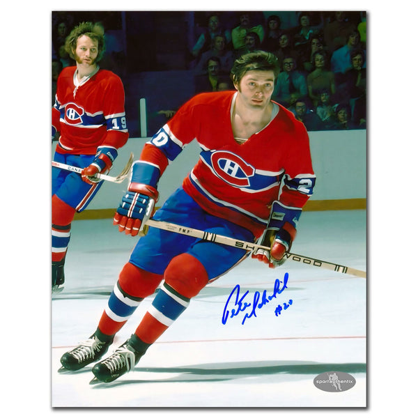Authentic Pete Mahovlich Montreal Canadiens Action Autographed 8x10 - SportAuthentix