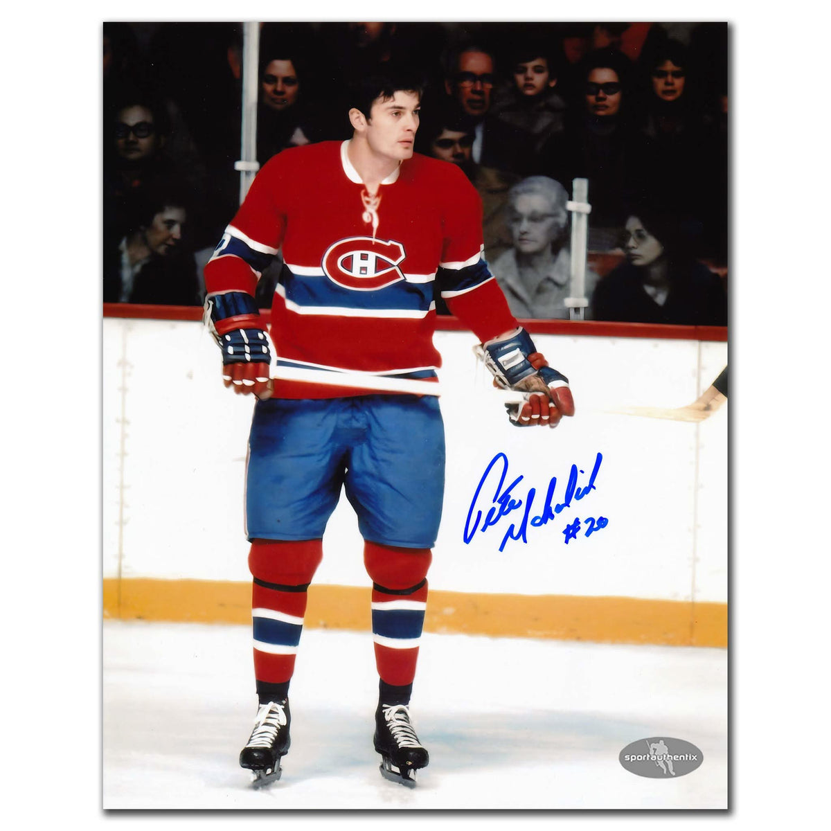Authentic Pete Mahovlich Montreal Canadiens Autographed 8x10 - SportAuthentix