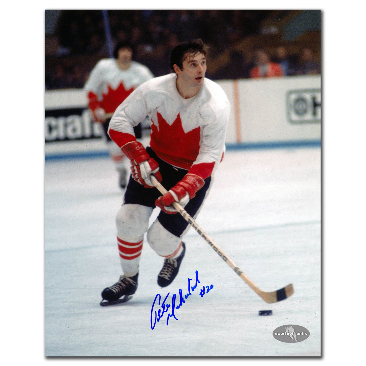 Pete Mahovlich Team Canada 1972 Summit Series Autographed 8x10 - Sport Authentix Inc