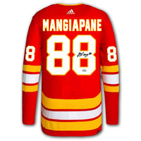 Andrew Mangiapane Calgary Flames Adidas Pro Autographed Jersey