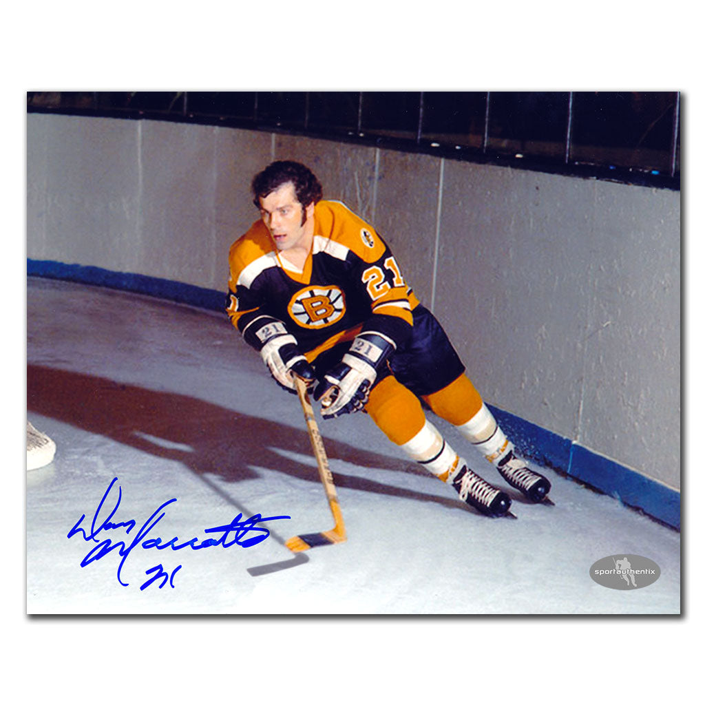 Don Marcotte Boston Bruins ACTION Autographed 8x10
