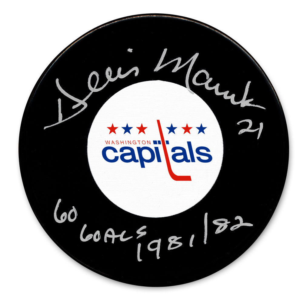 Dennis Maruk Washington Capitals 60 Goals 1981/82 Autographed Puck - Sport Authentix Inc