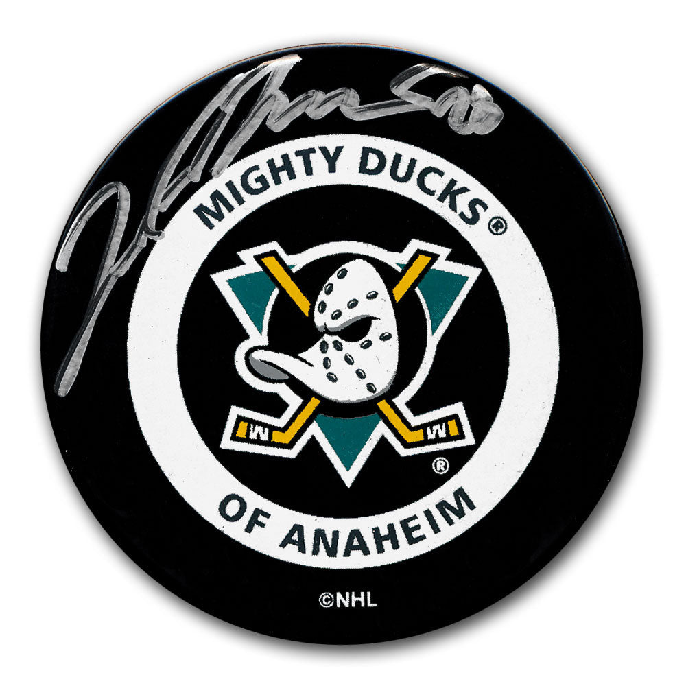 Jason Marshall Anaheim Mighty Ducks Autographed Puck