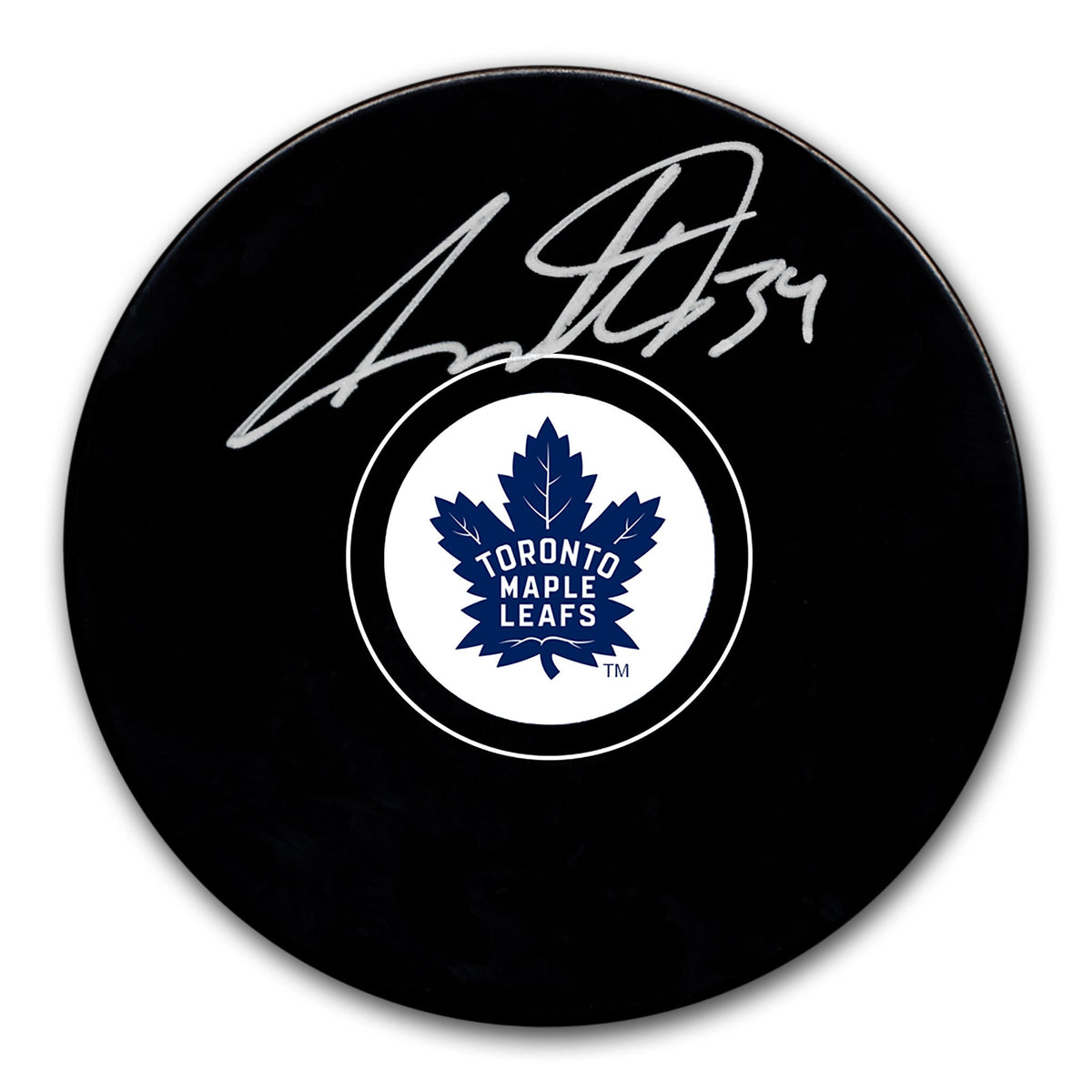 Auston Matthews Toronto Maple Leafs Autographed Puck - Sport Authentix Inc