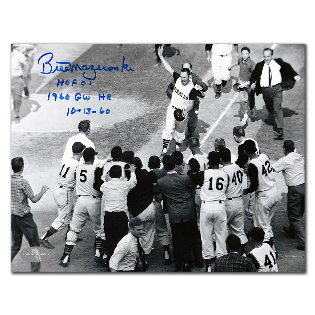 Bill Mazeroski Pittsburgh Pirates 1960 WS Game Winning HR Autographed 8x10 - Sport Authentix Inc