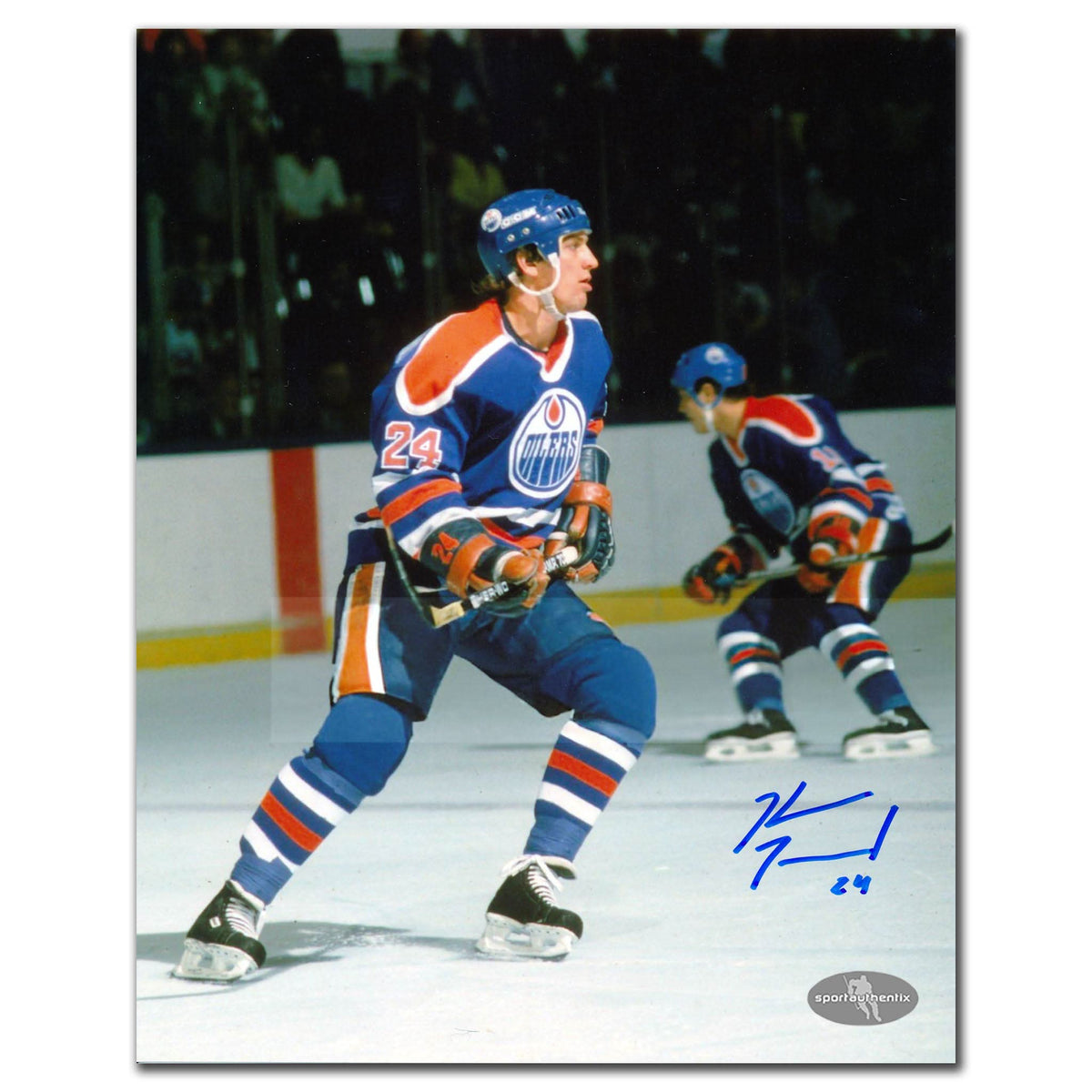 Authentic Kevin McClelland Edmonton Oilers Autographed 8x10 - SportAuthentix