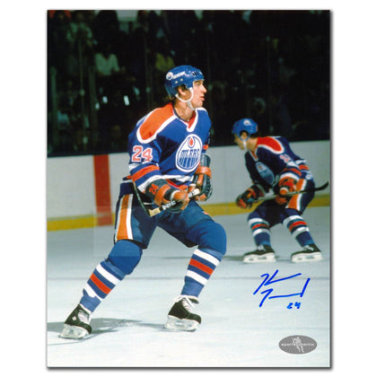 Kevin McClelland Edmonton Oilers signed 8x10 photo, featuring his autograph prominently—a standout memorabilia collectible.